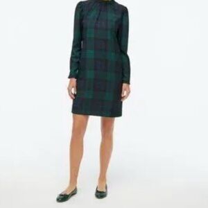 JCrew Plaid Long Sleeve Dress